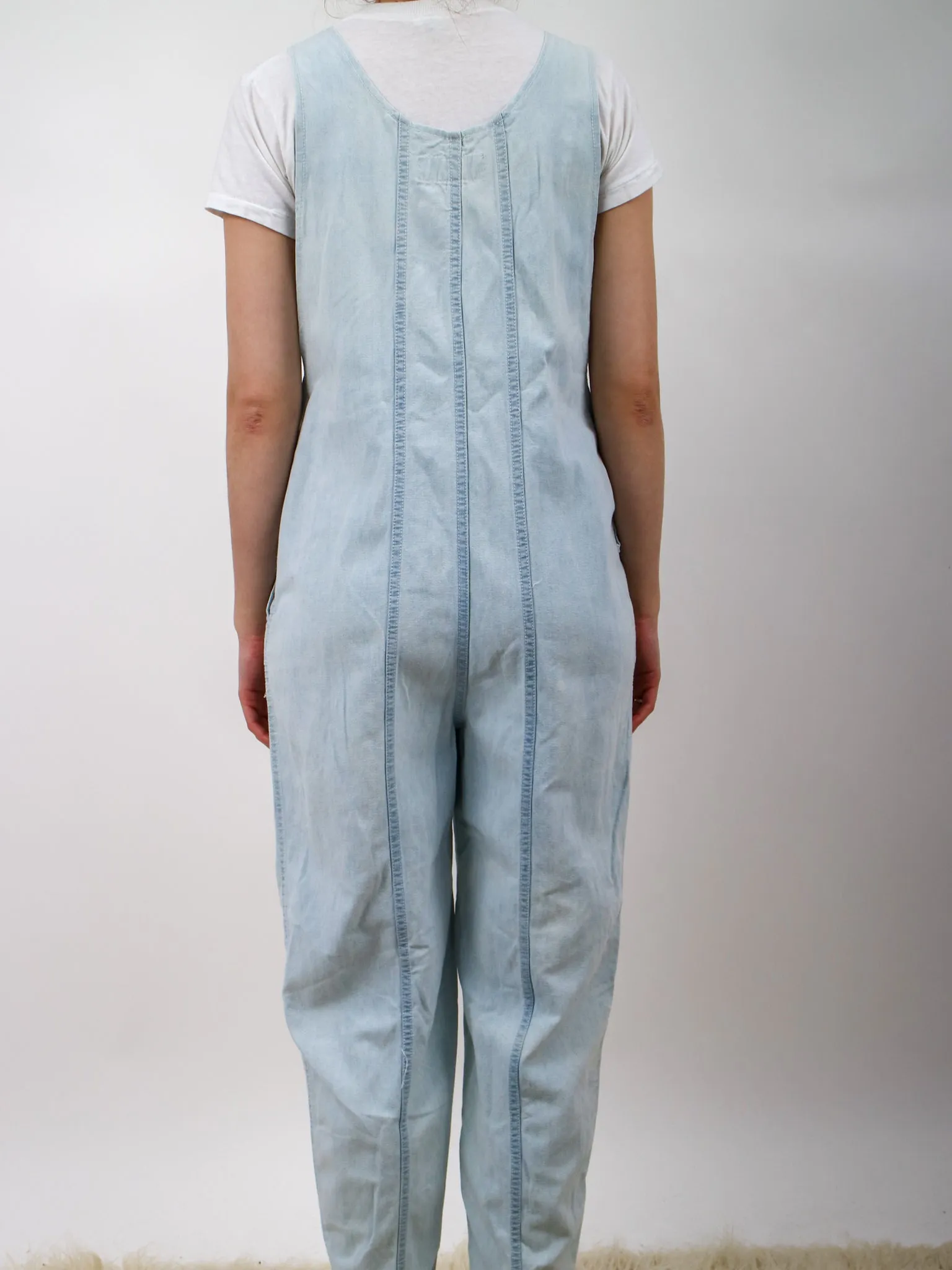 1980s Lightwash Denim Overalls by Rainbow