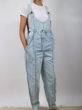 1980s Lightwash Denim Overalls by Rainbow