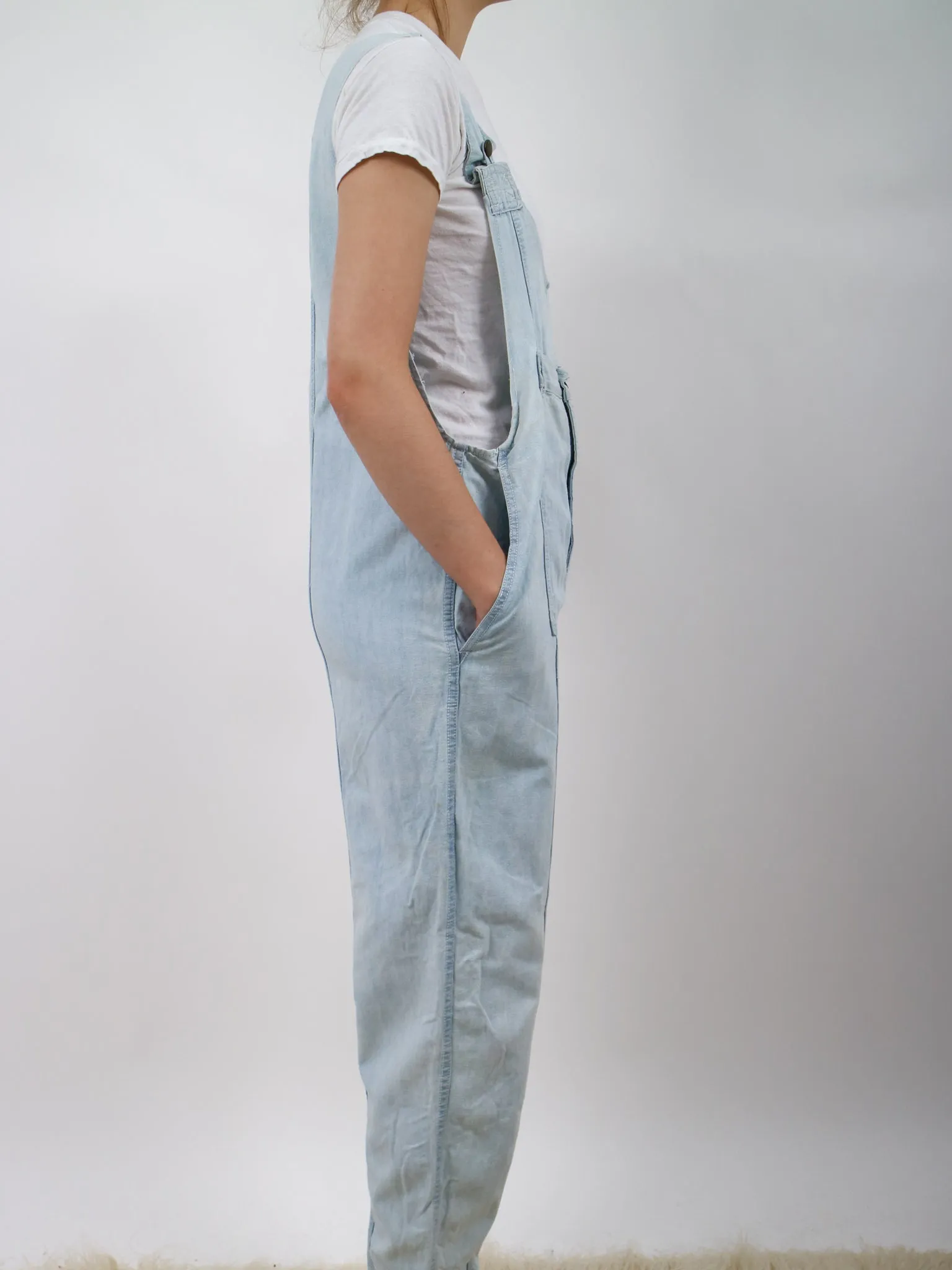 1980s Lightwash Denim Overalls by Rainbow