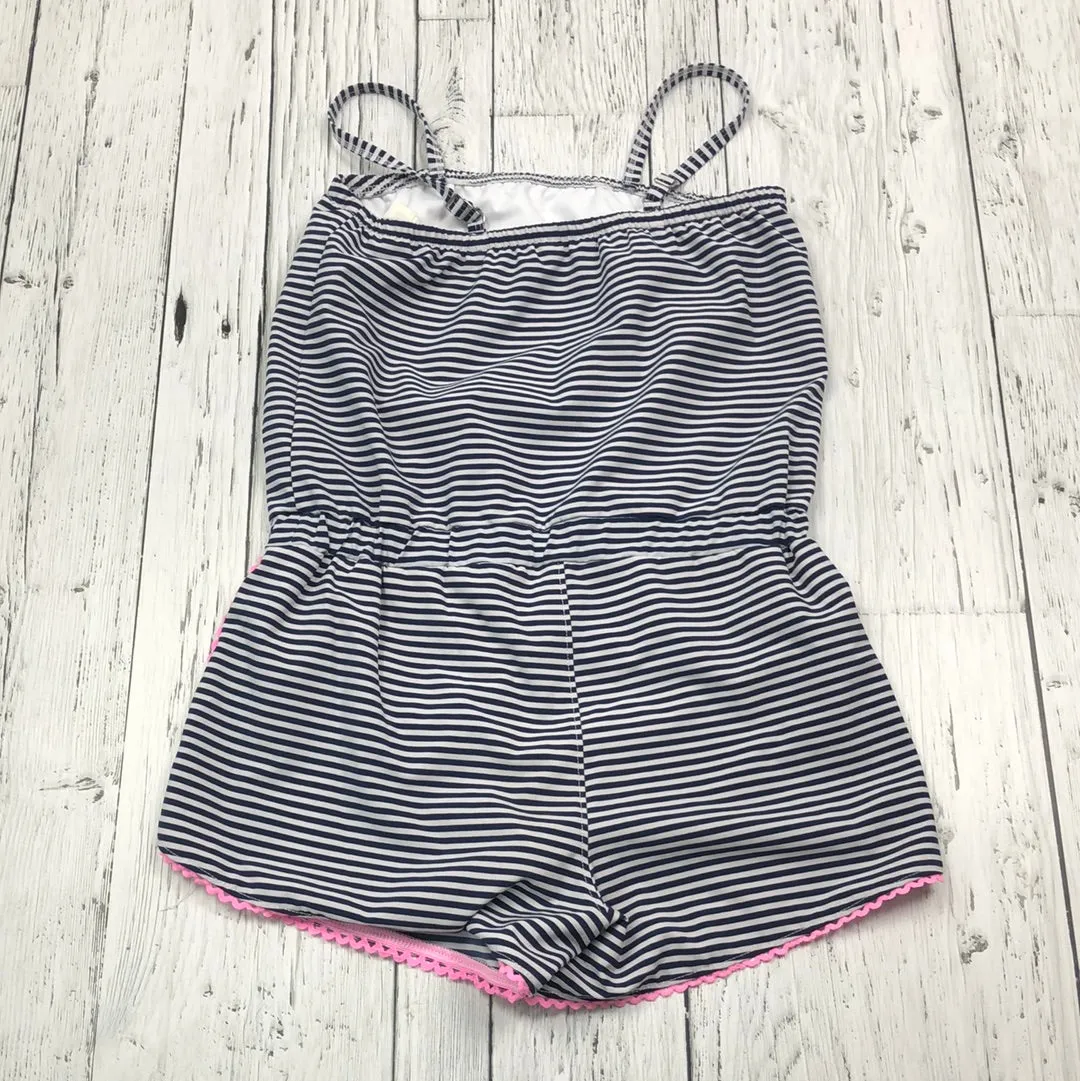 Abercrombie kids navy white swim romper - Girls 7/8