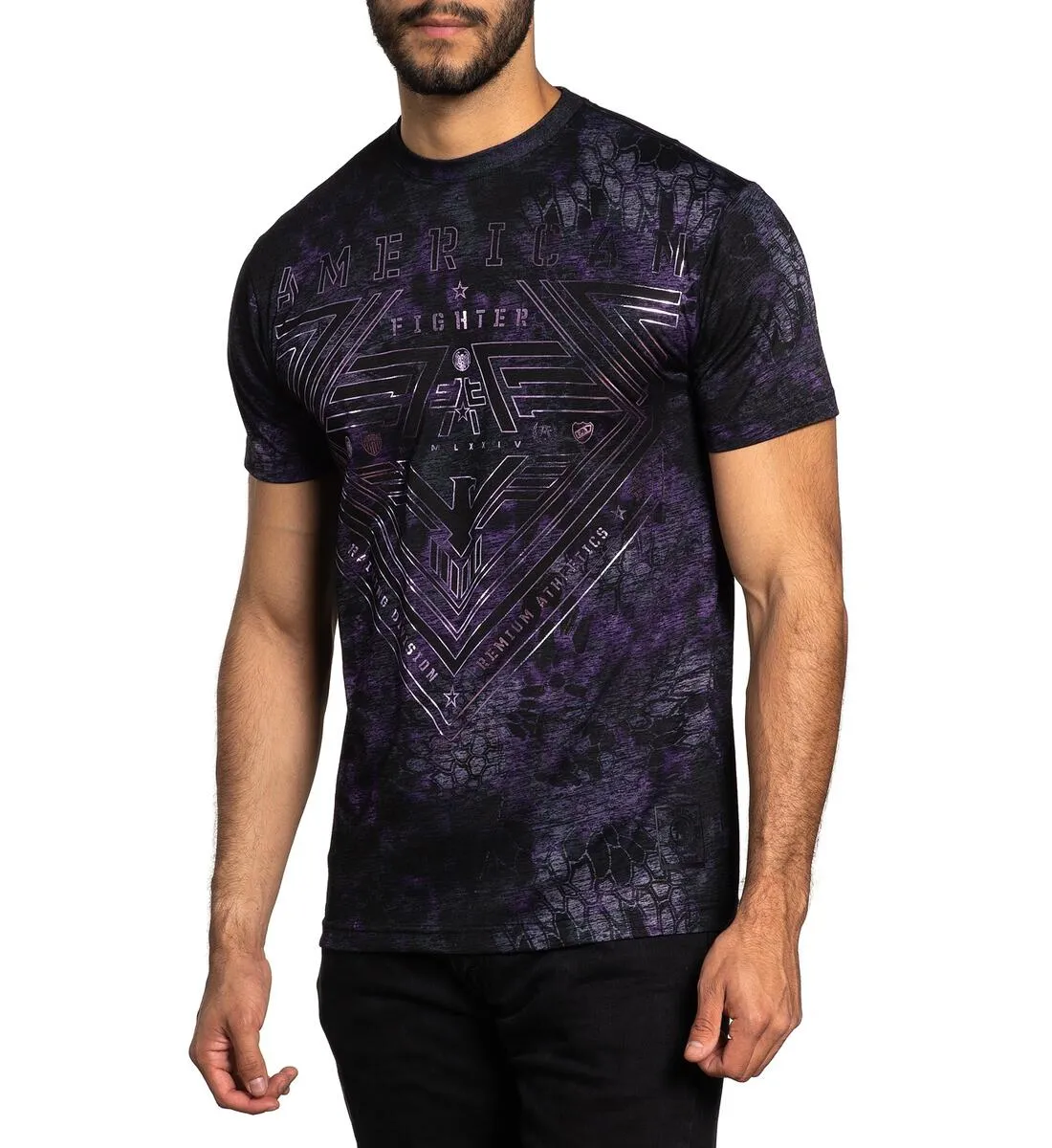 American Fighter Perkins T-Shirt Purple/Black