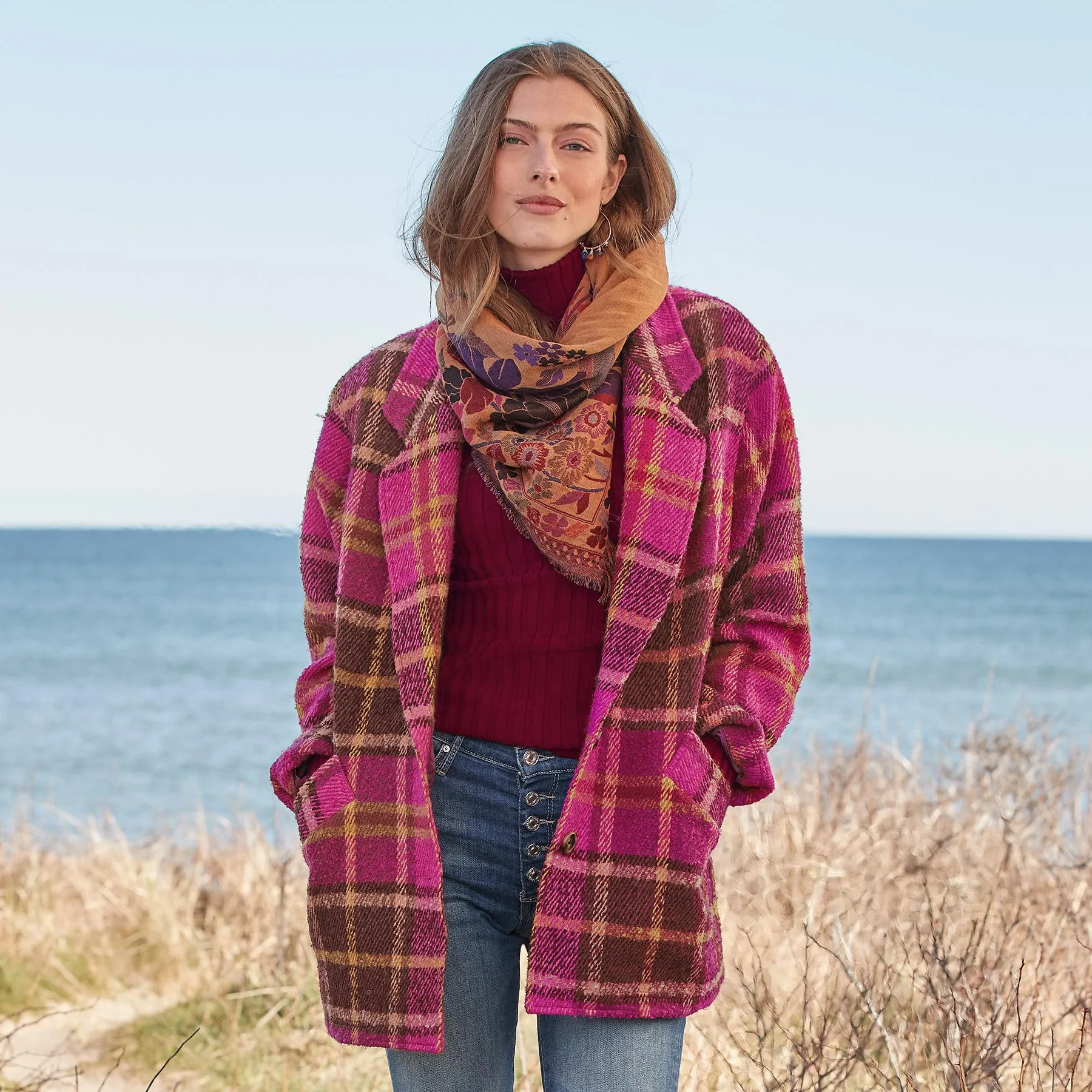 Ansley Plaid Coat