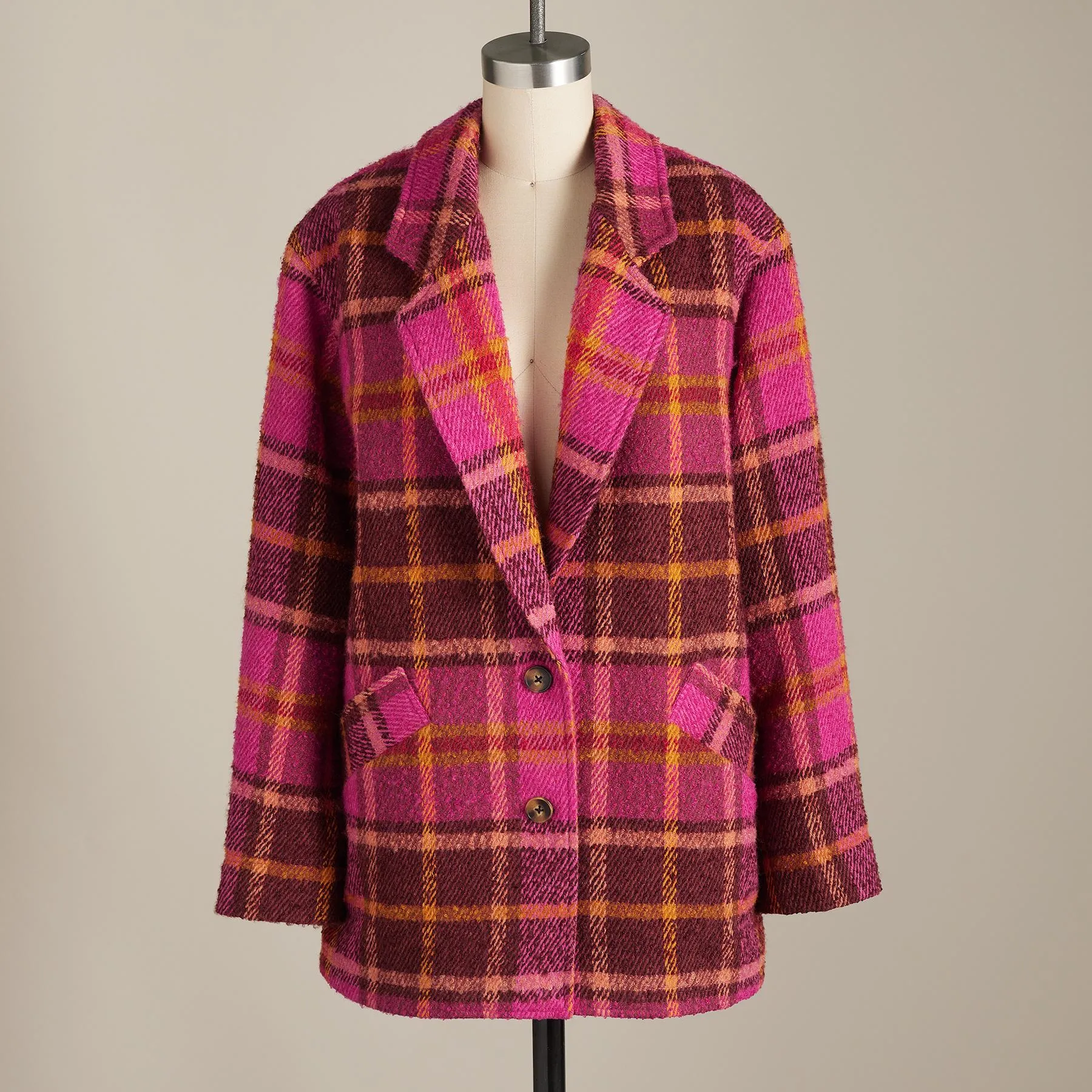 Ansley Plaid Coat