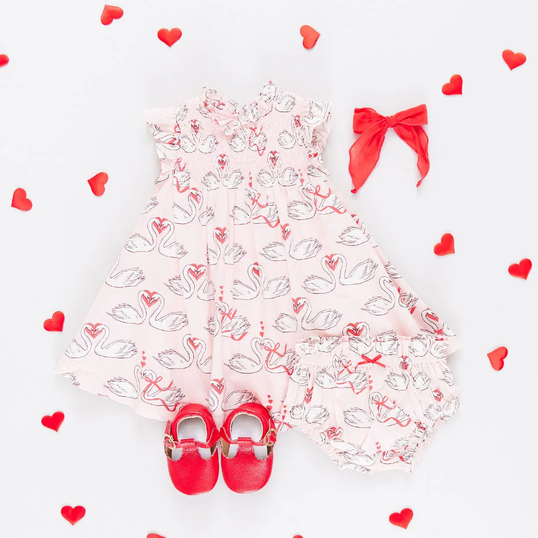 Baby Girls Stevie Dress Set - Swan Love