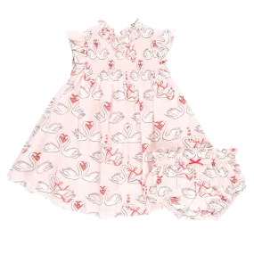 Baby Girls Stevie Dress Set - Swan Love