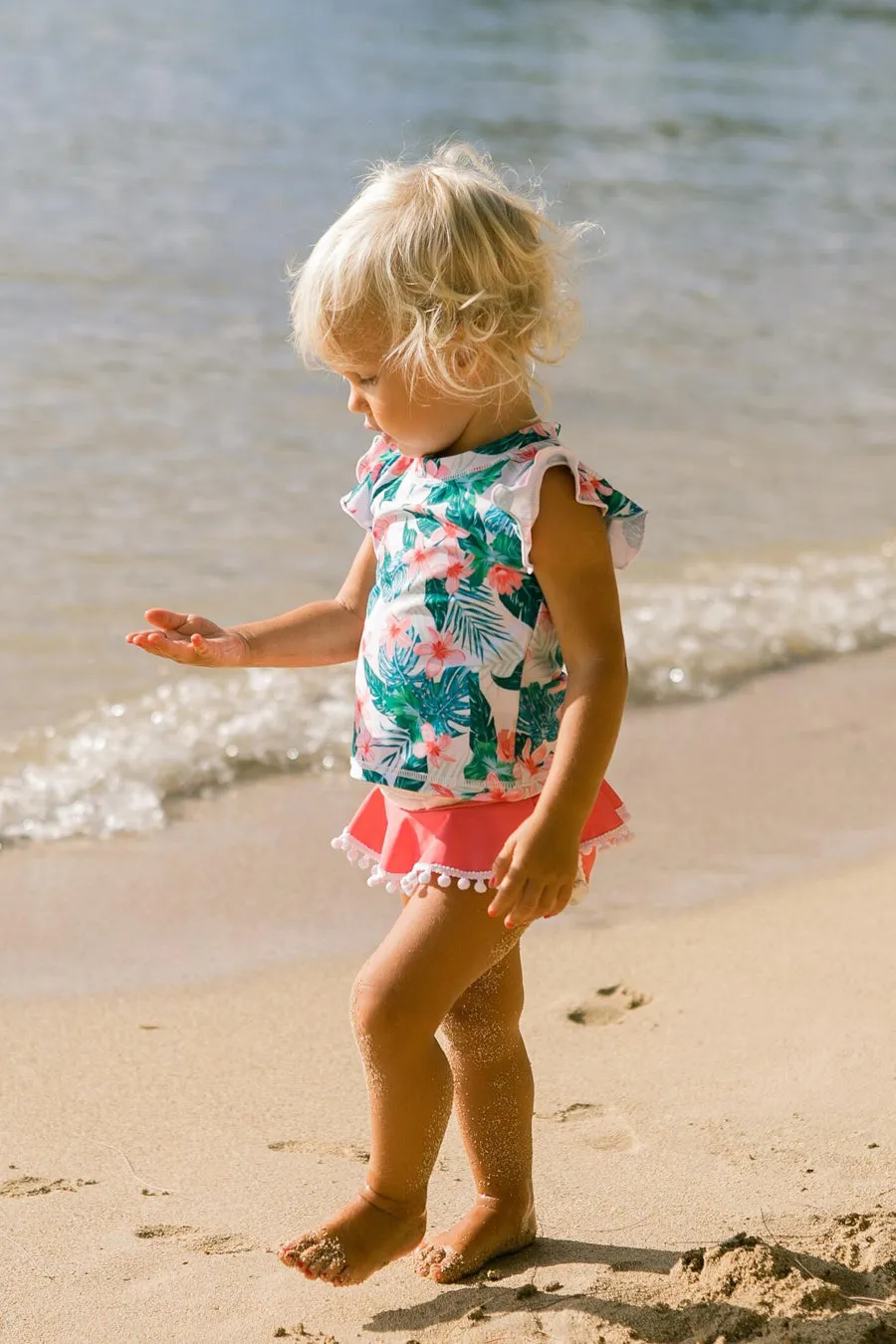 Baby Swim Feather 4 Arrow Seashell Set - Paradise