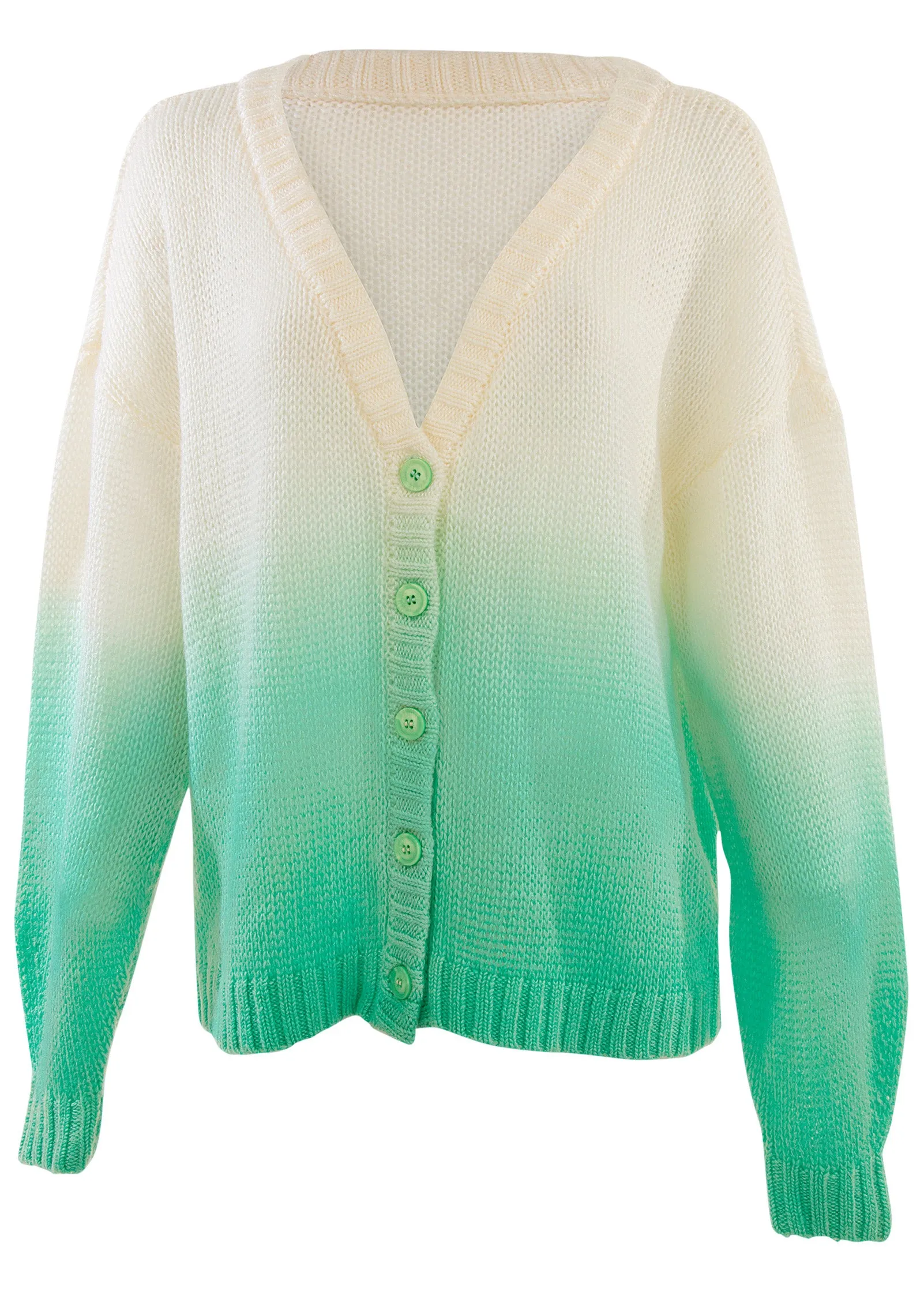 Button-Up Cardigan - Green