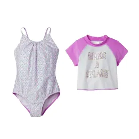 CAT & JACK  - Kids -   Aloha Rashguard Set