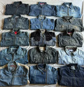 Denim jacket with zip 18 pieces