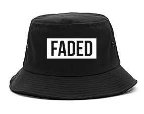 Faded Red and Pink Marijuana Weed Bucket Hat