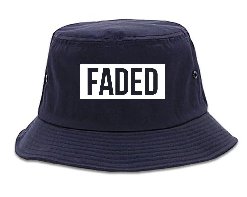 Faded Red and Pink Marijuana Weed Bucket Hat