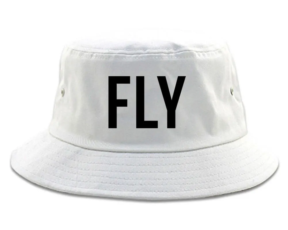 FLY Flamingo Print Summer Bucket Hat