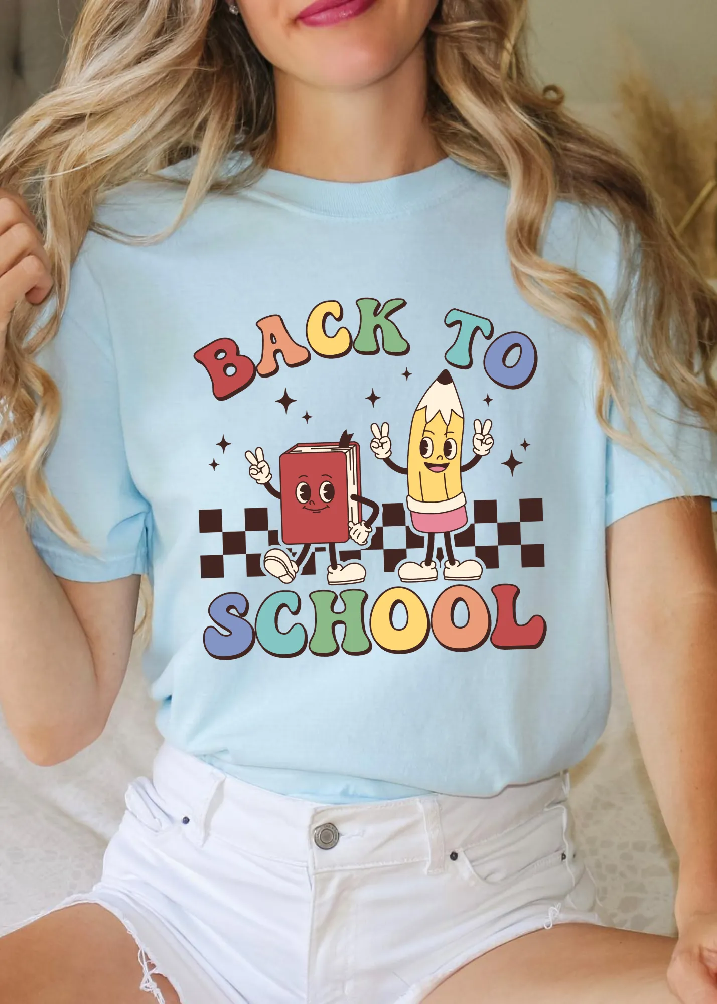 Glamfox  - Colorful Back To School Graphic Tee