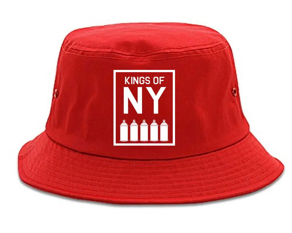 Kings Of NY Spray Can Graffiti Art Bucket Hat