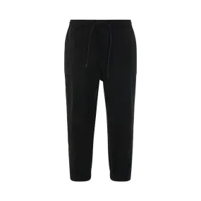 Mole Skin Zipper Detail Jogger Pants in Black