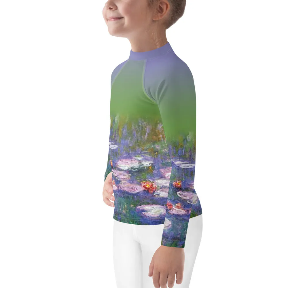 Monet's Water Lilies Kids Rash Guard (POD)