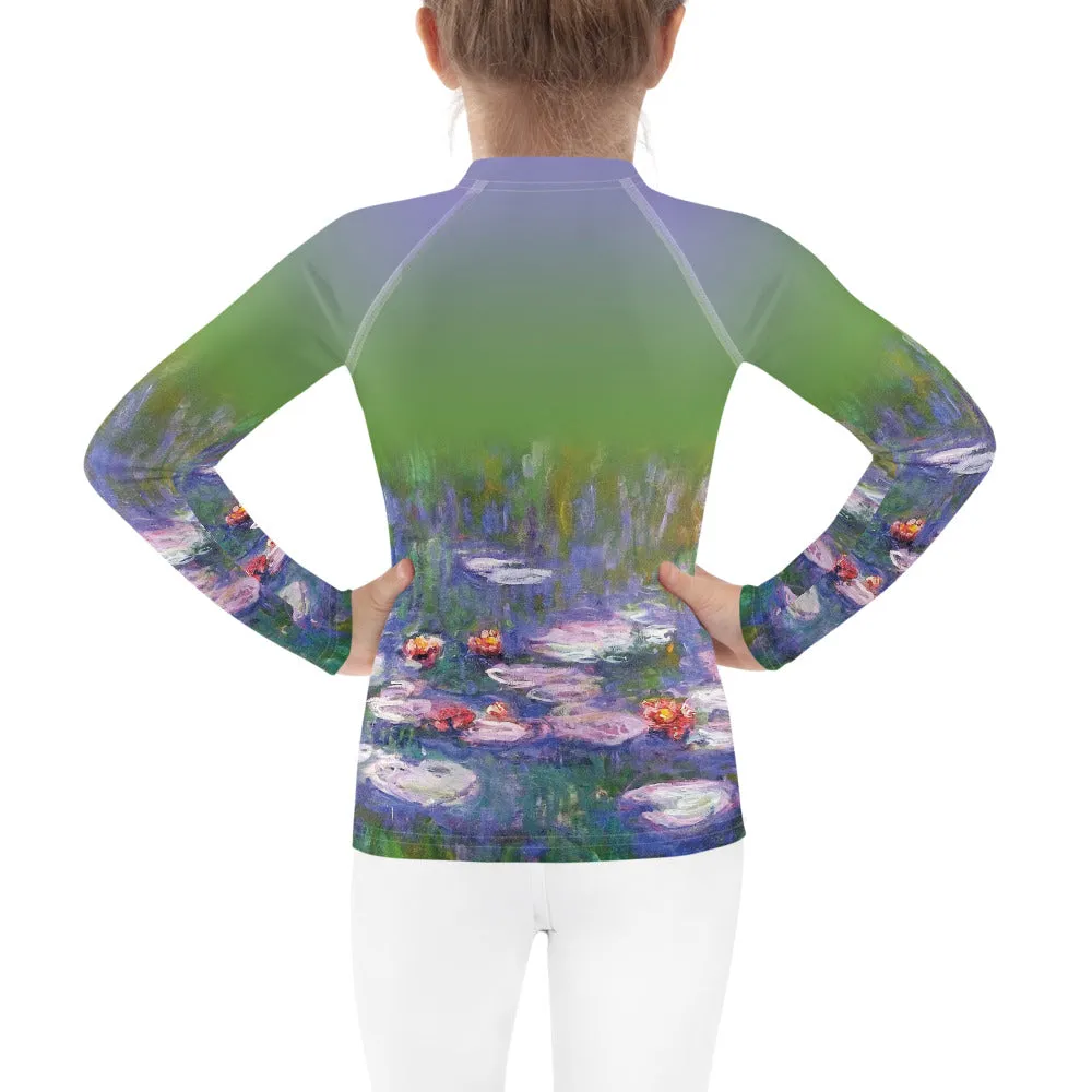 Monet's Water Lilies Kids Rash Guard (POD)