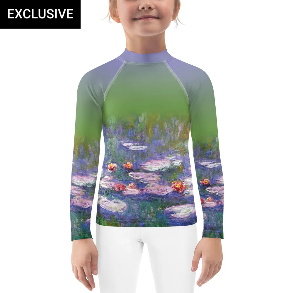 Monet's Water Lilies Kids Rash Guard (POD)