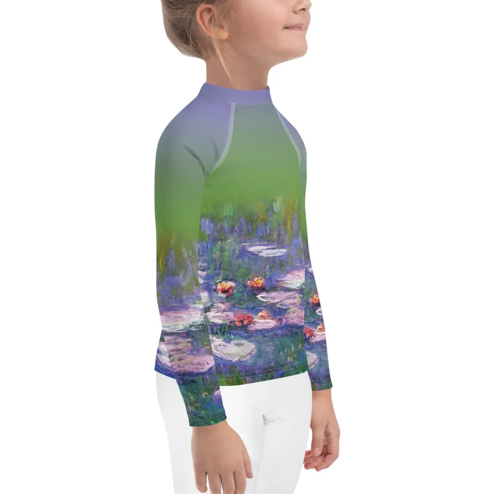 Monet's Water Lilies Kids Rash Guard (POD)