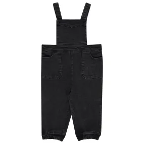 one piece overalls denim - black denim