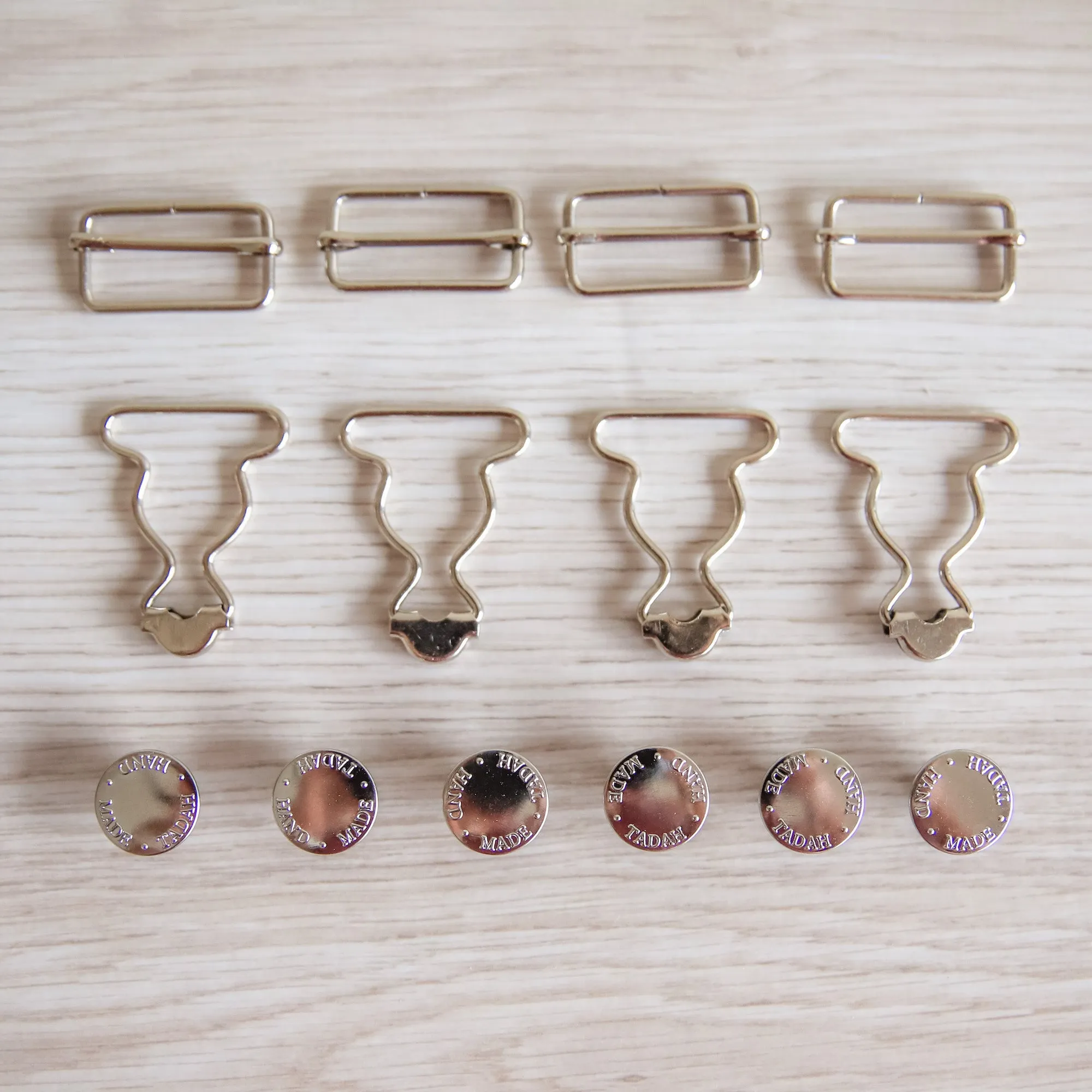 Overalls Hardware Kit ~ 32mm ~ Kids & Teen size