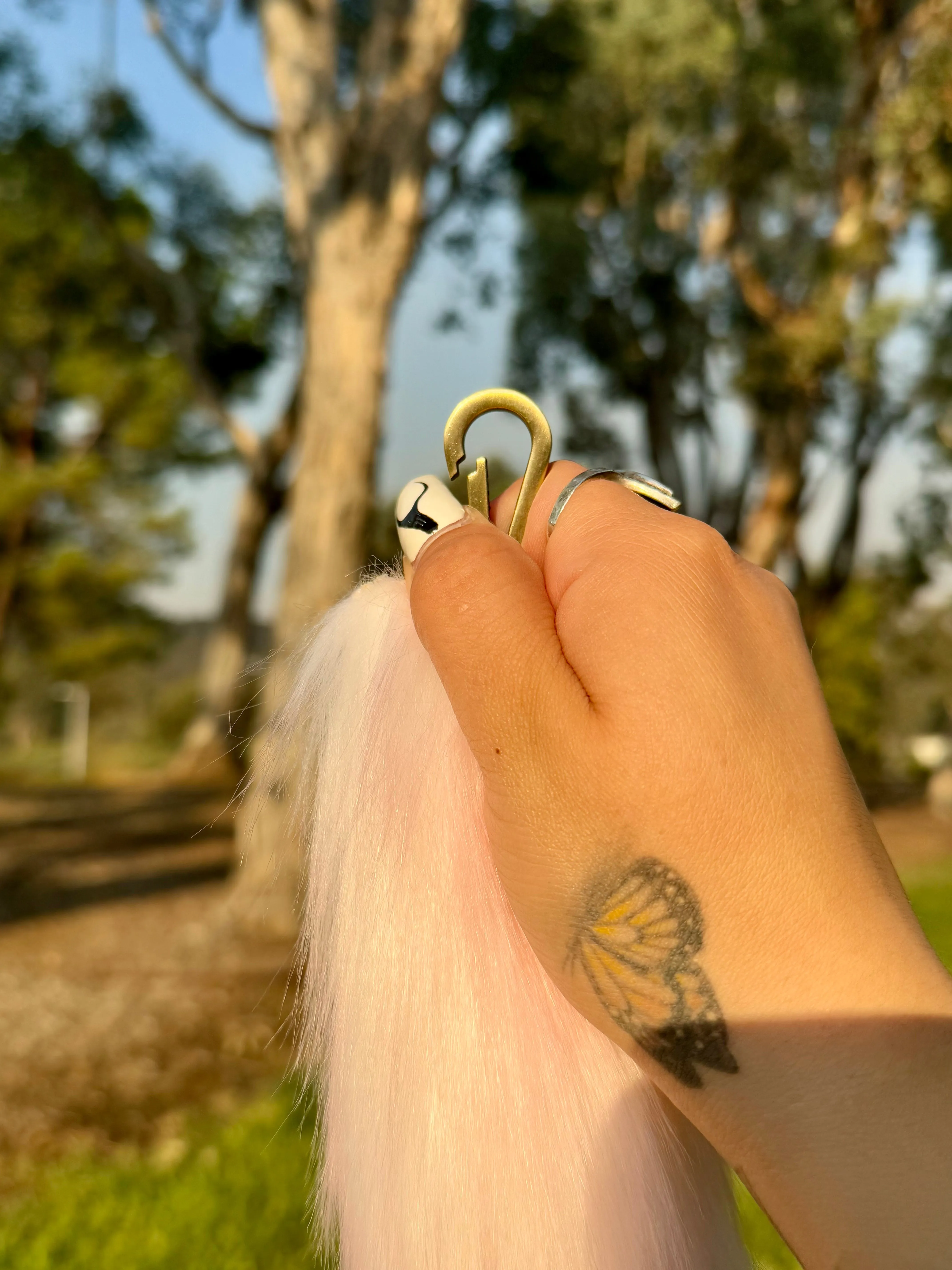 Pink & White Ombré Tail