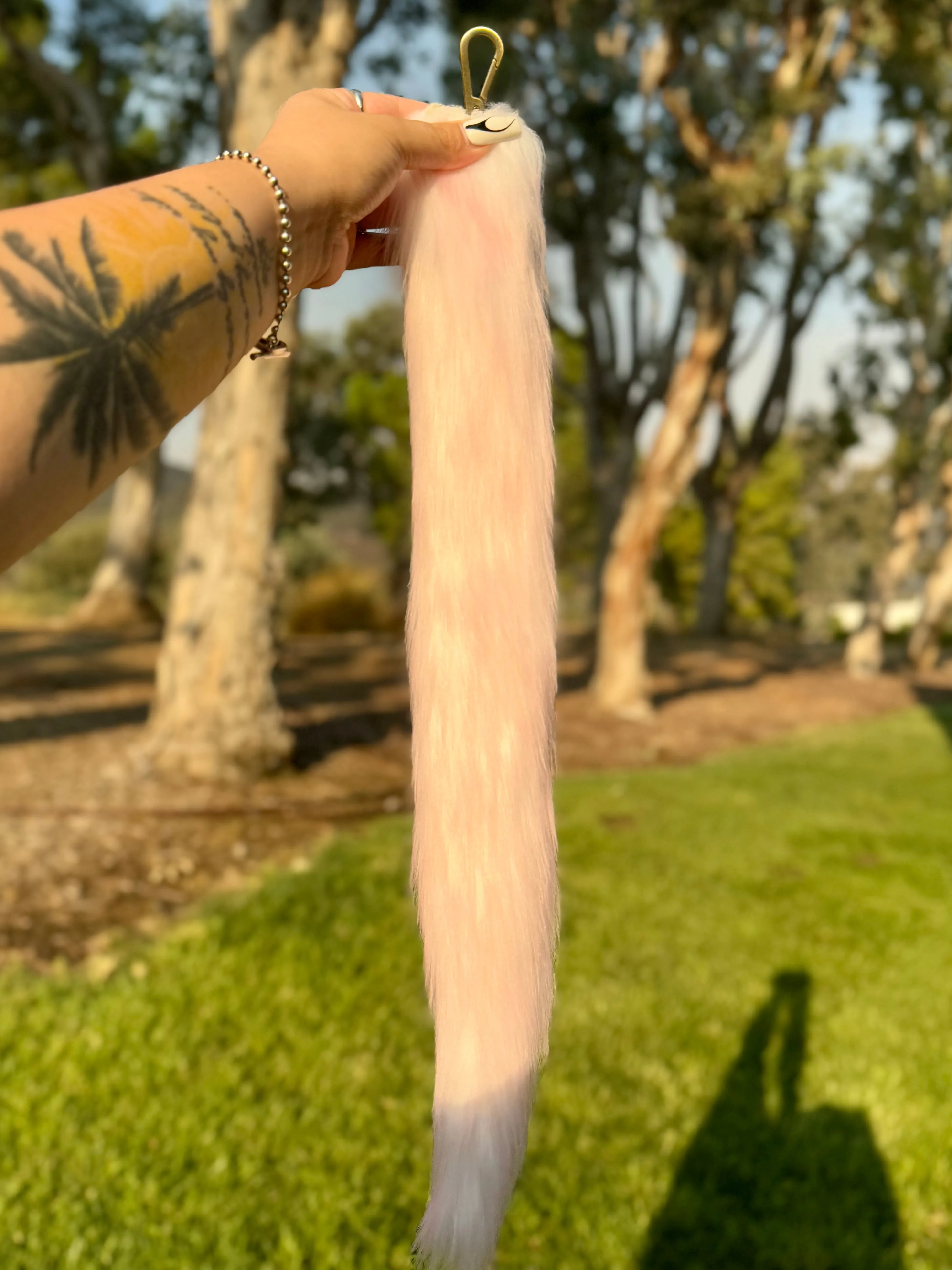 Pink & White Ombré Tail