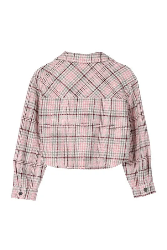 Plaid crop jacket - Online Exclusive