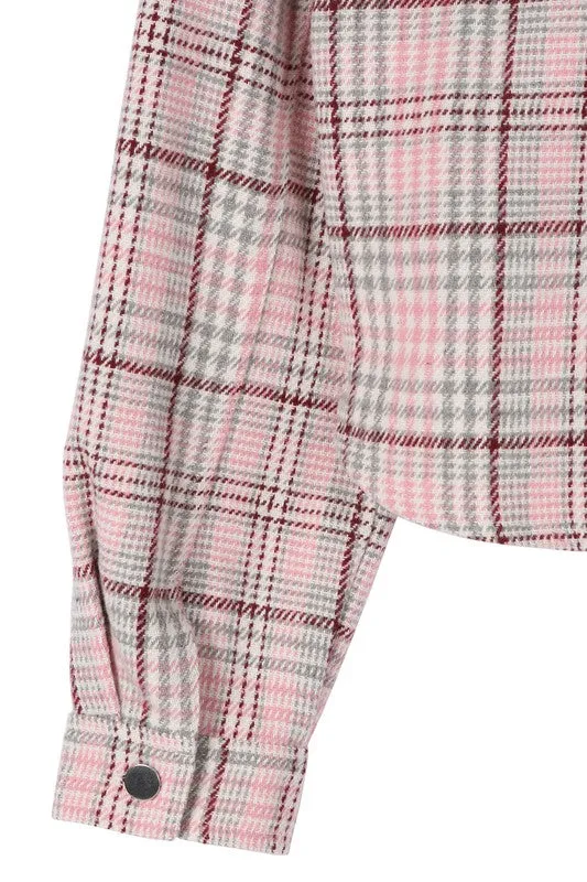 Plaid crop jacket - Online Exclusive