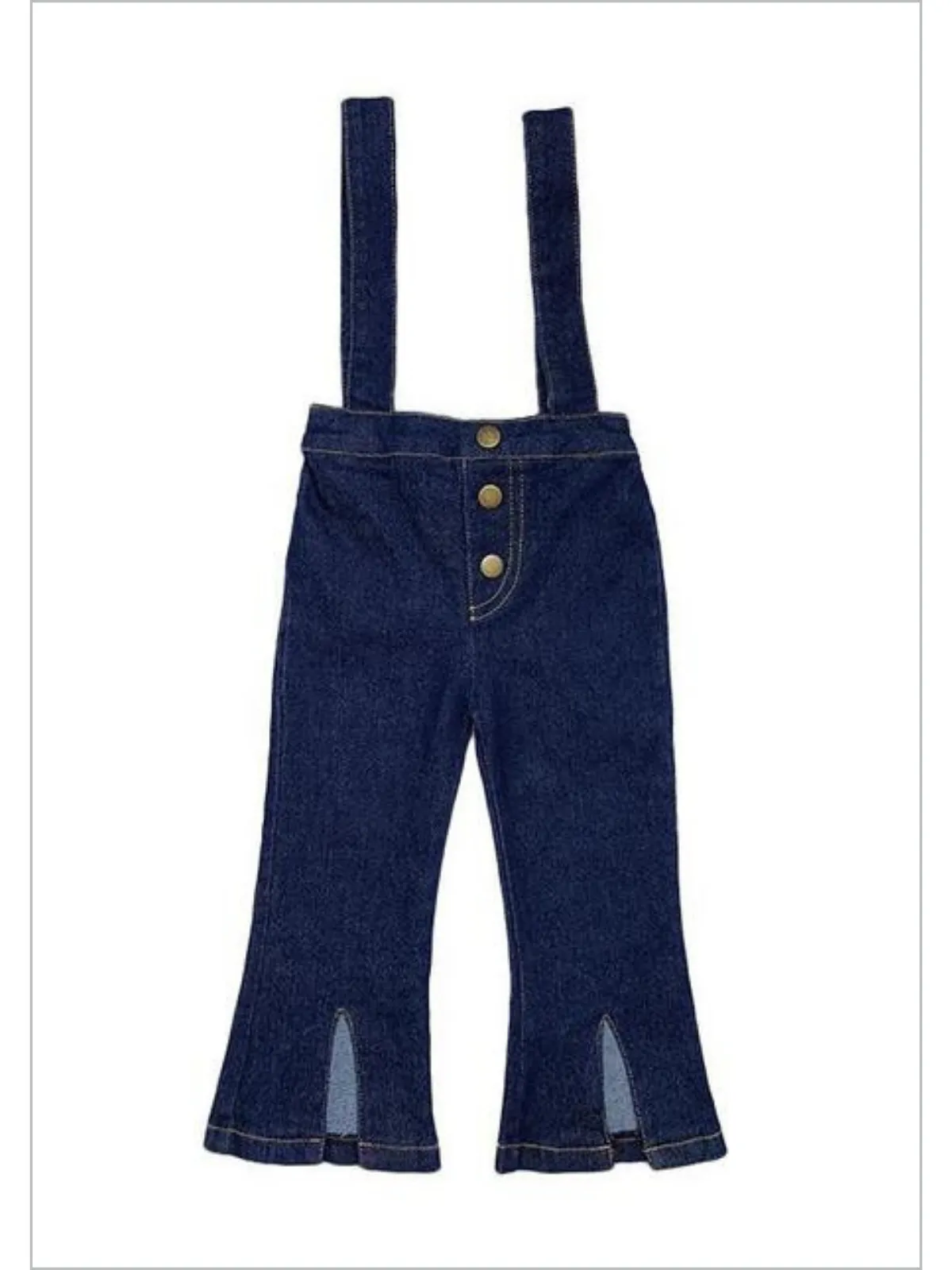 Playfully Chic Dark Blue Denim Overalls