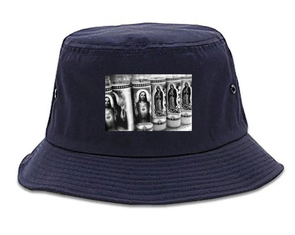 Religious Candles Photography by John Ramos Bucket Hat