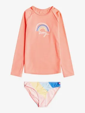 Roxy Touch Of Rainbow - Long Sleeve Rash Guard Set For Girls