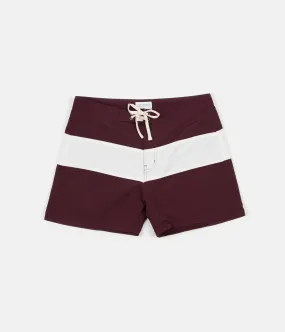 Saturdays NYC Grant Board Shorts - Dark Mauve / Ivory