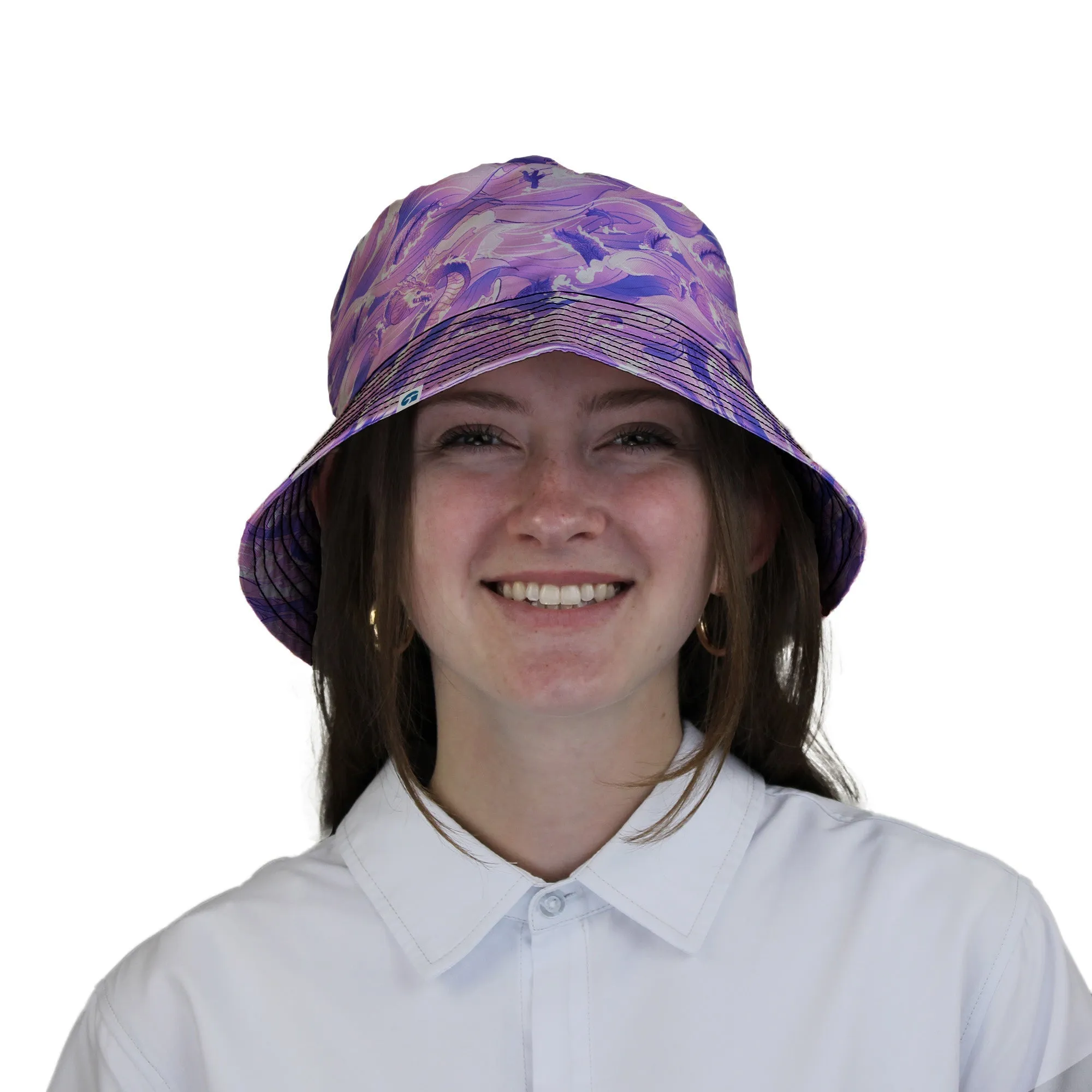 Serpent of the Sea Pink Anime Bucket Hat