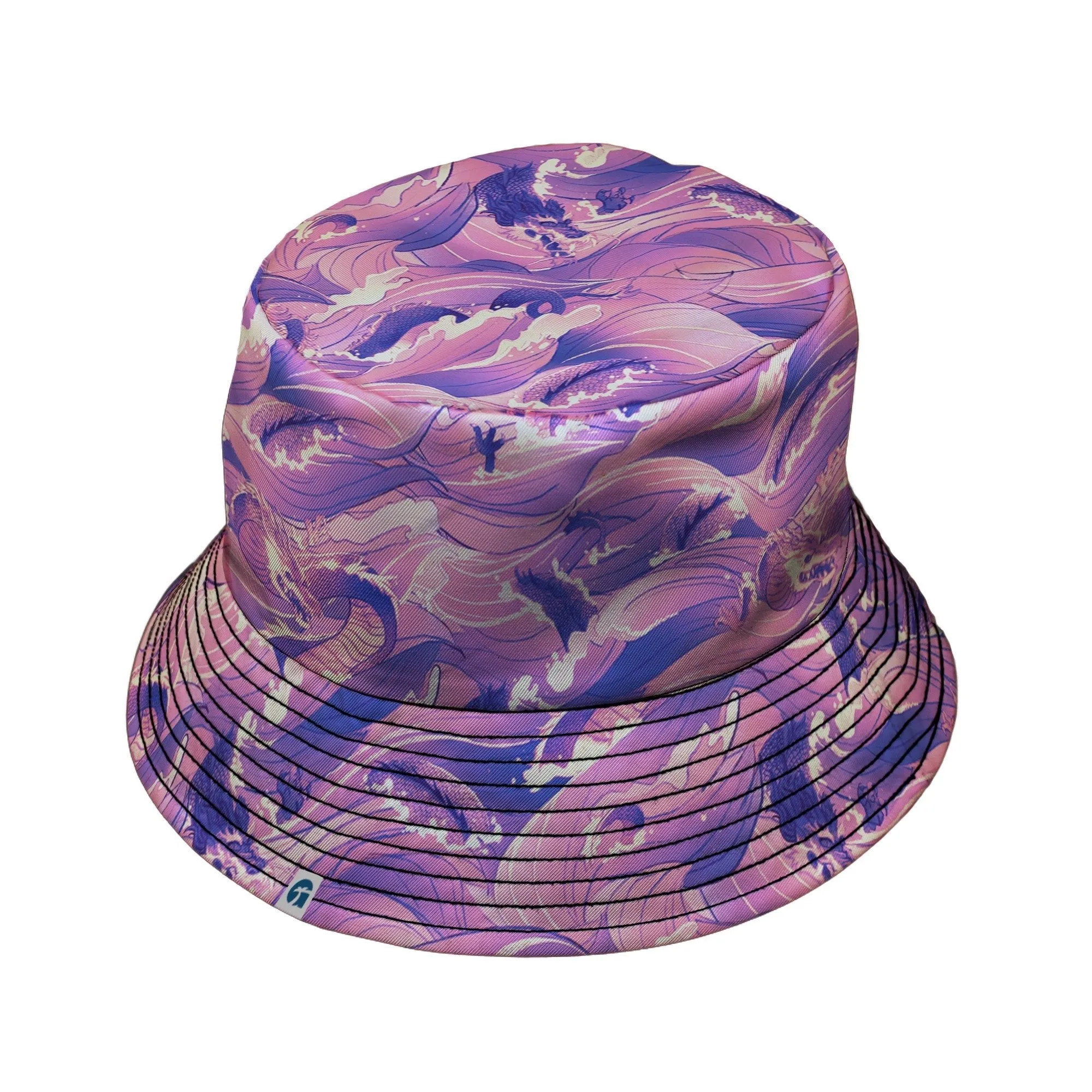 Serpent of the Sea Pink Anime Bucket Hat