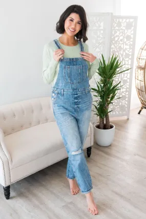 The Paris Modest Denim Overalls