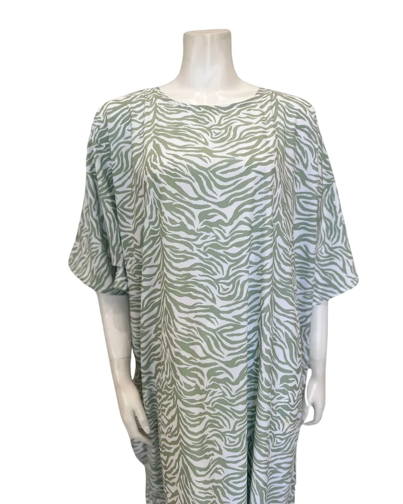 Undercover Waterwear Zebra Kaftan Swim Dress One Size