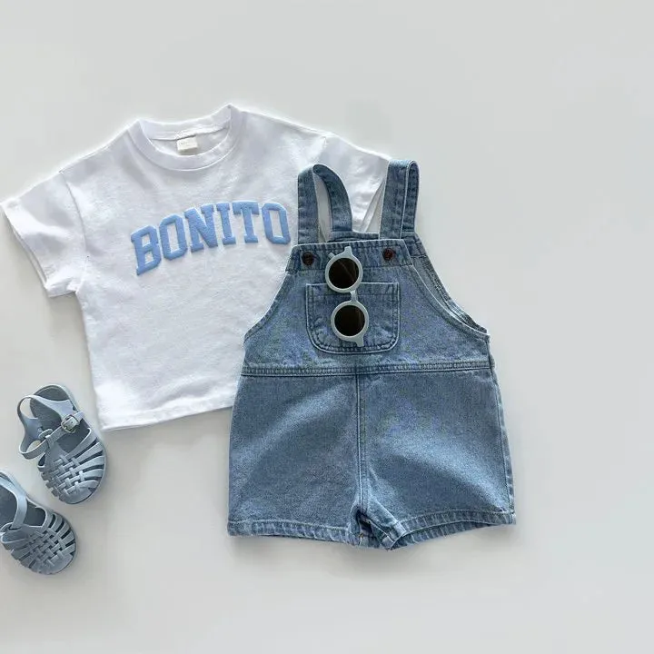 Unisex Kids Denim Overalls