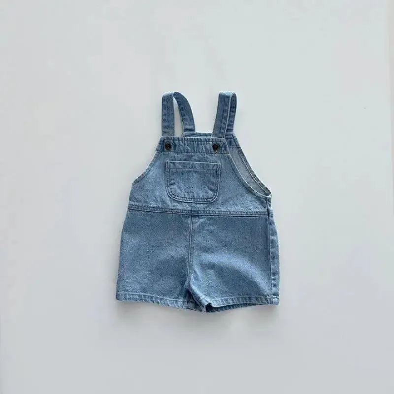 Unisex Kids Denim Overalls